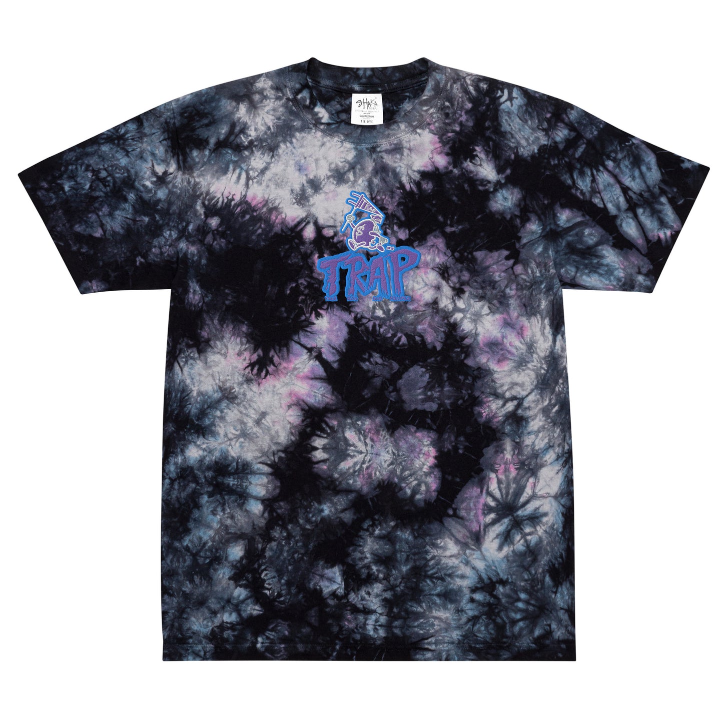 Embroided logo Oversized tie-dye t-shirt e