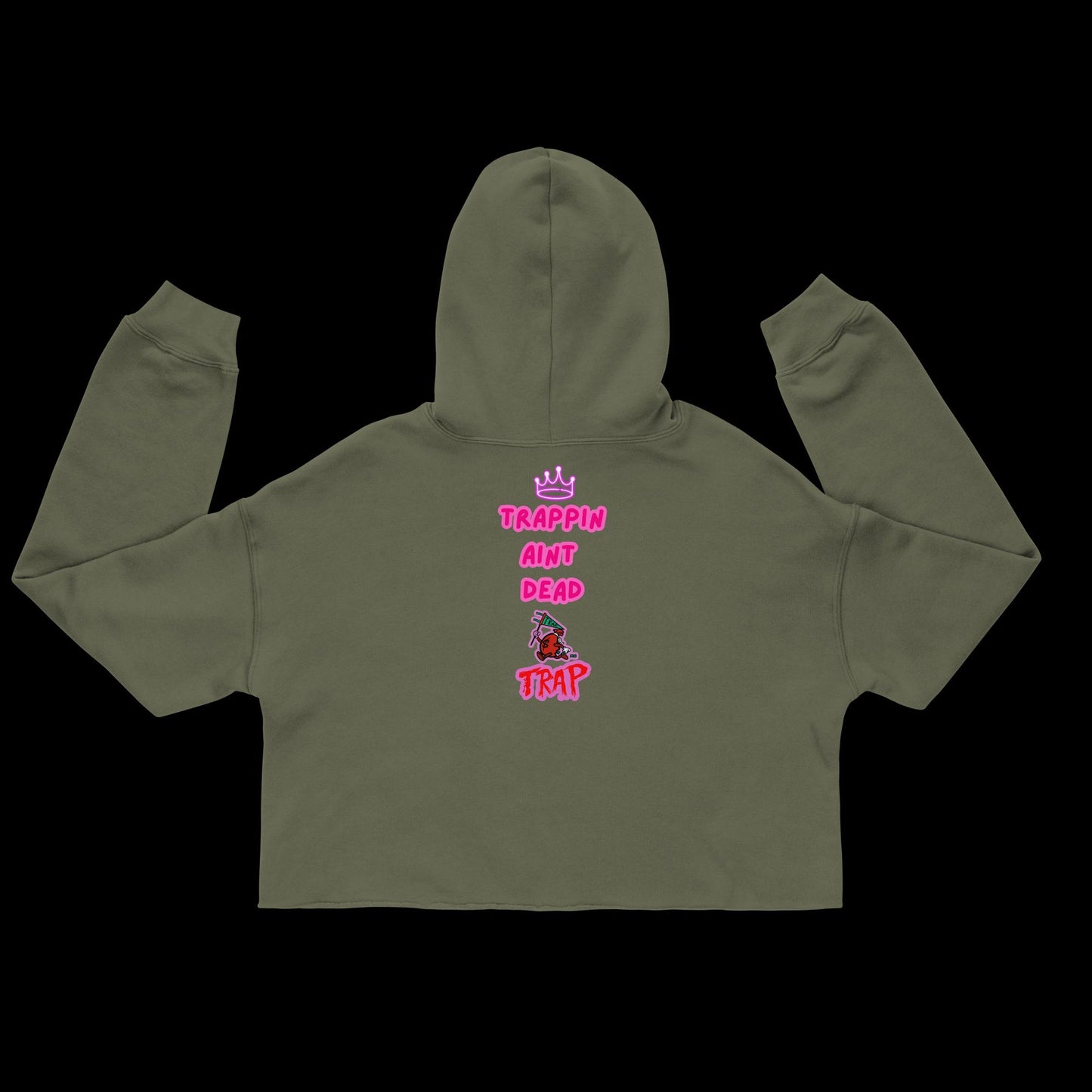 Pretty Girl Trap Crop Hoodie