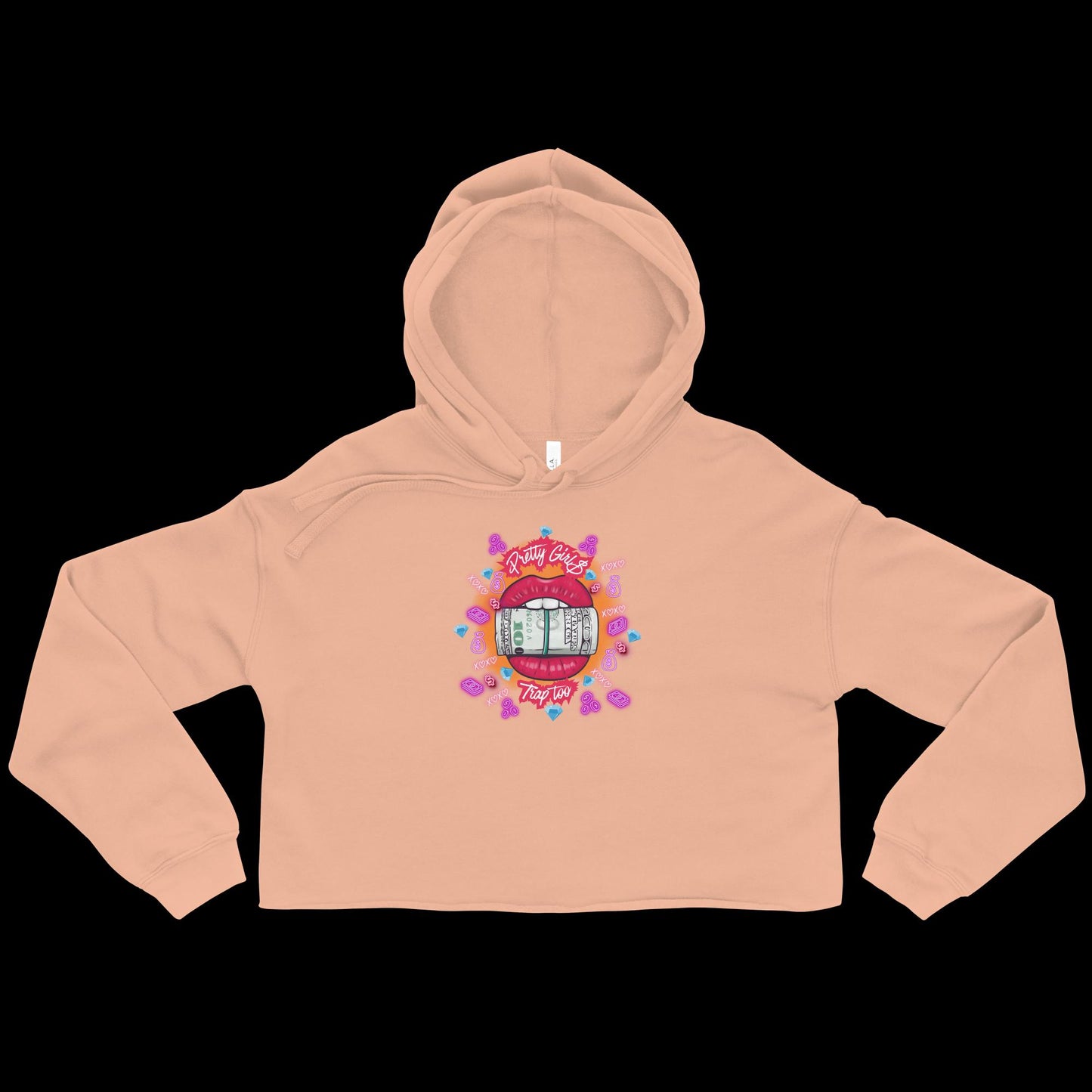 Pretty Girl Trap Crop Hoodie